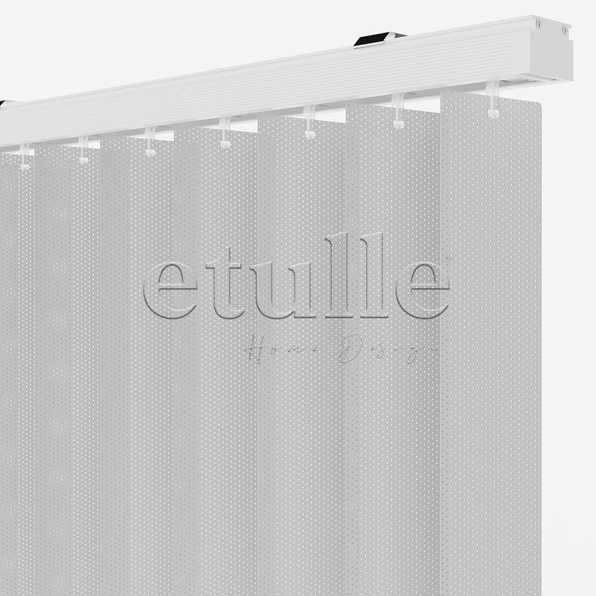 Gray Perforated PVC Vertical Curtain