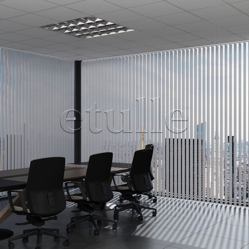 Gray Perforated PVC Vertical Curtain