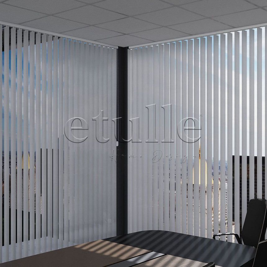 Gray Perforated PVC Vertical Curtain