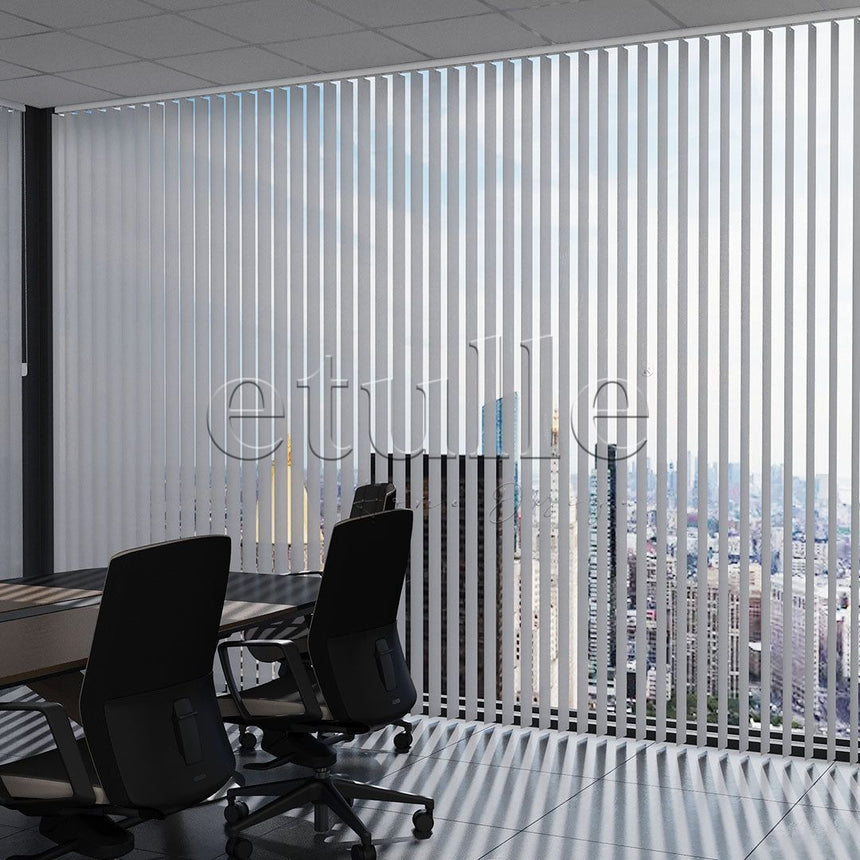 Gray Perforated PVC Vertical Curtain