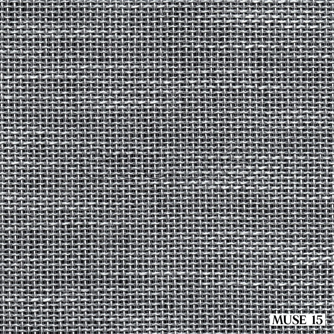Grey Trendy File Thick Decorative Plain Tulle Curtain | Muse