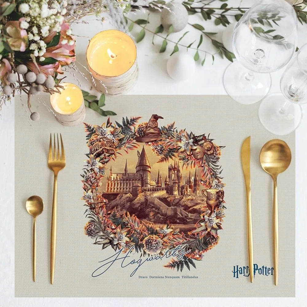 Hogwarts Kumaş Amerikan Servis 4'lü Set 35X50CM