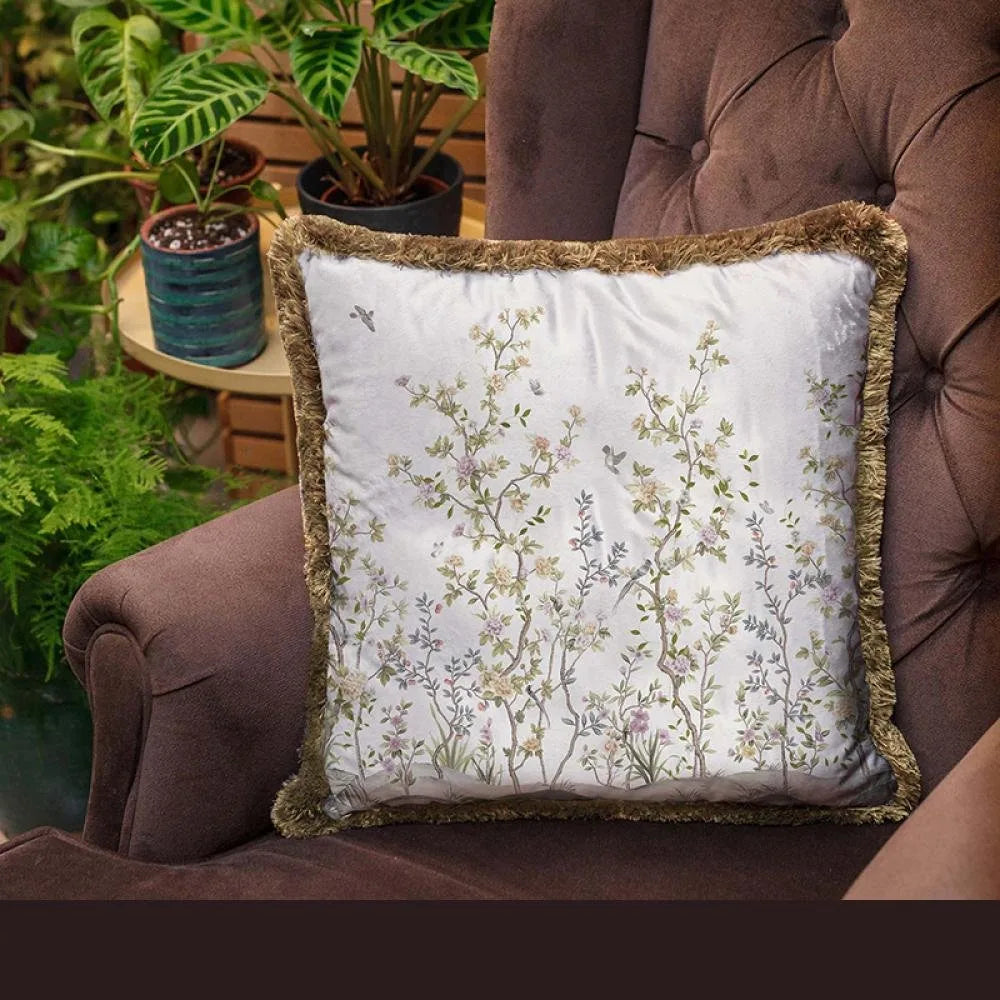 İnce Yapraklı Mini Çiçekler Yastık - EY303