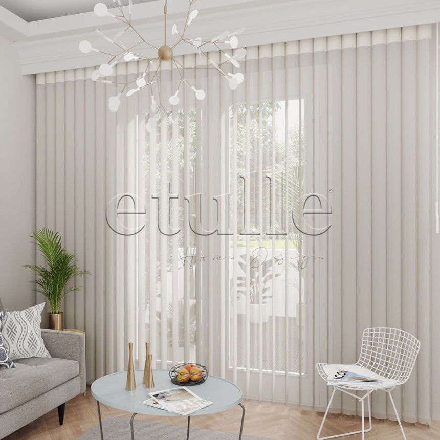 Jacobina - Plain Vertical Tulle Curtain