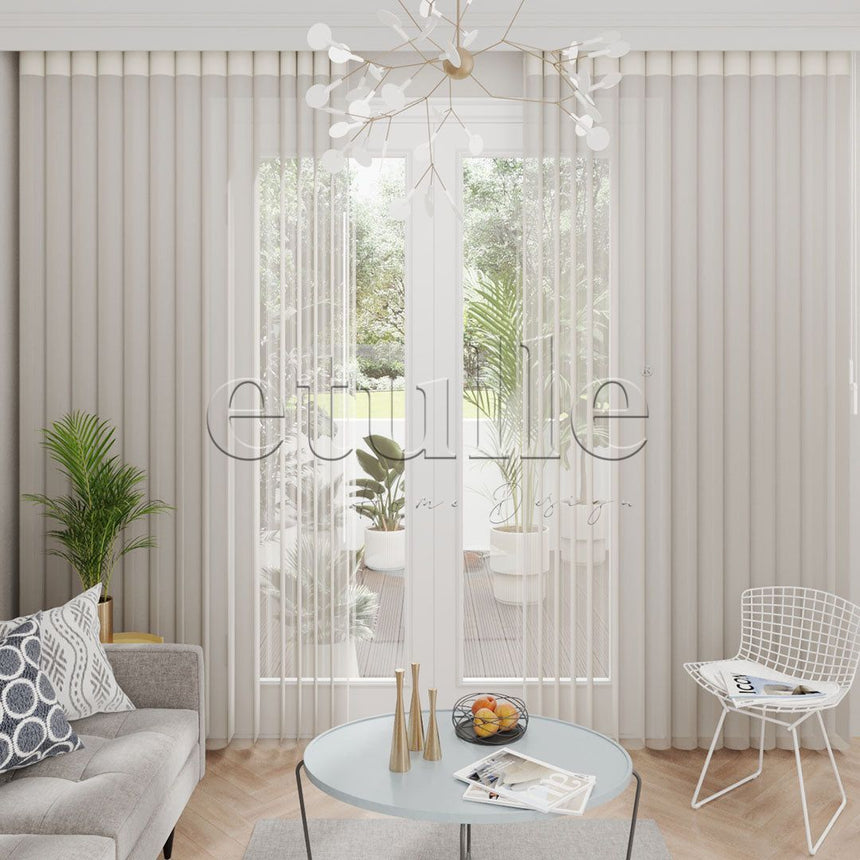 Jacobina - Plain Vertical Tulle Curtain