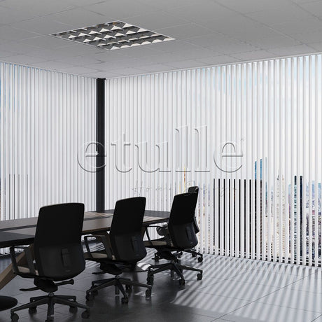 Brown - Gray Striped PVC Vertical Blinds