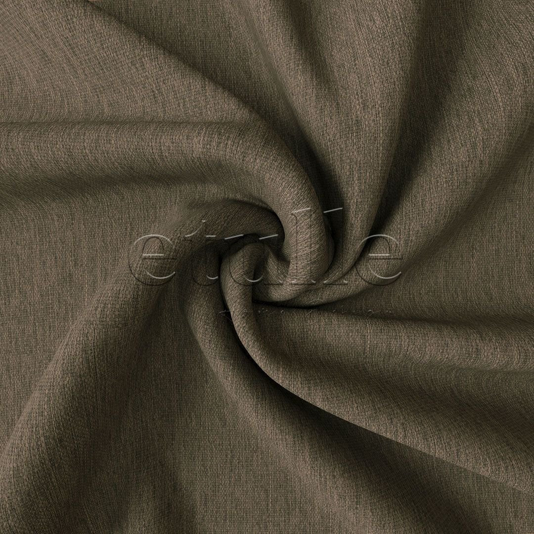 Brown Natural Heathered Linen Drape | Casual