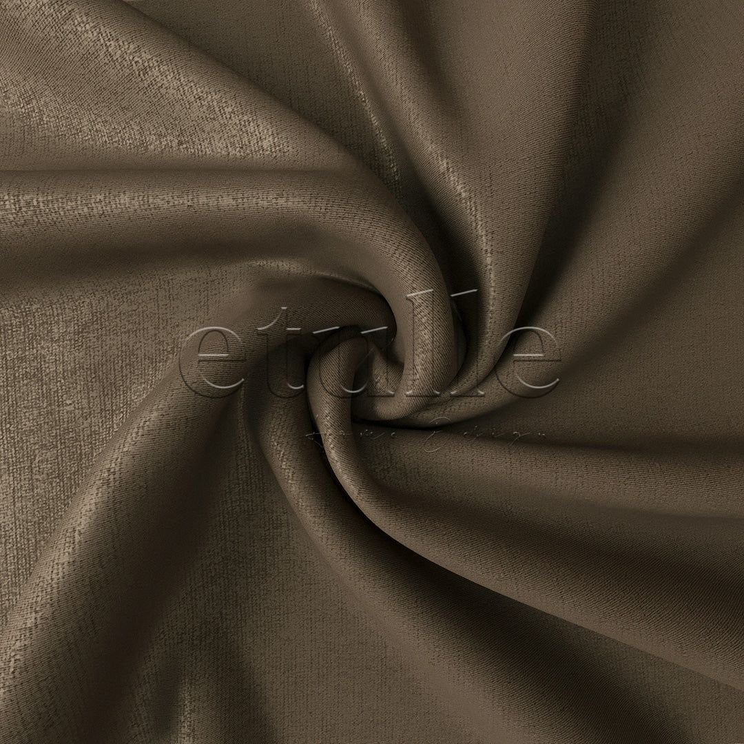 Brown Shiny Corduroy Blackout Curtain | Kylo