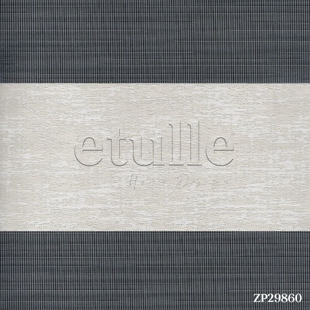 Ekru Desenli Zebra Perde | Kensal