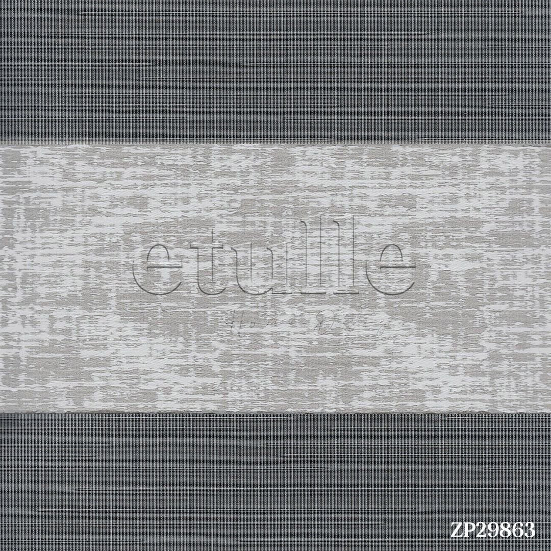 Gri Desenli Zebra Perde | Kensal