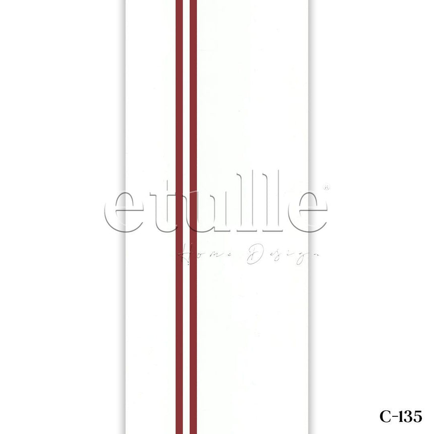 Red Striped PVC Vertical Blinds