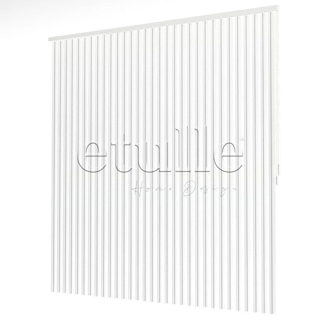 Koyu Gri - Gri Çizgili PVC Dikey Perde