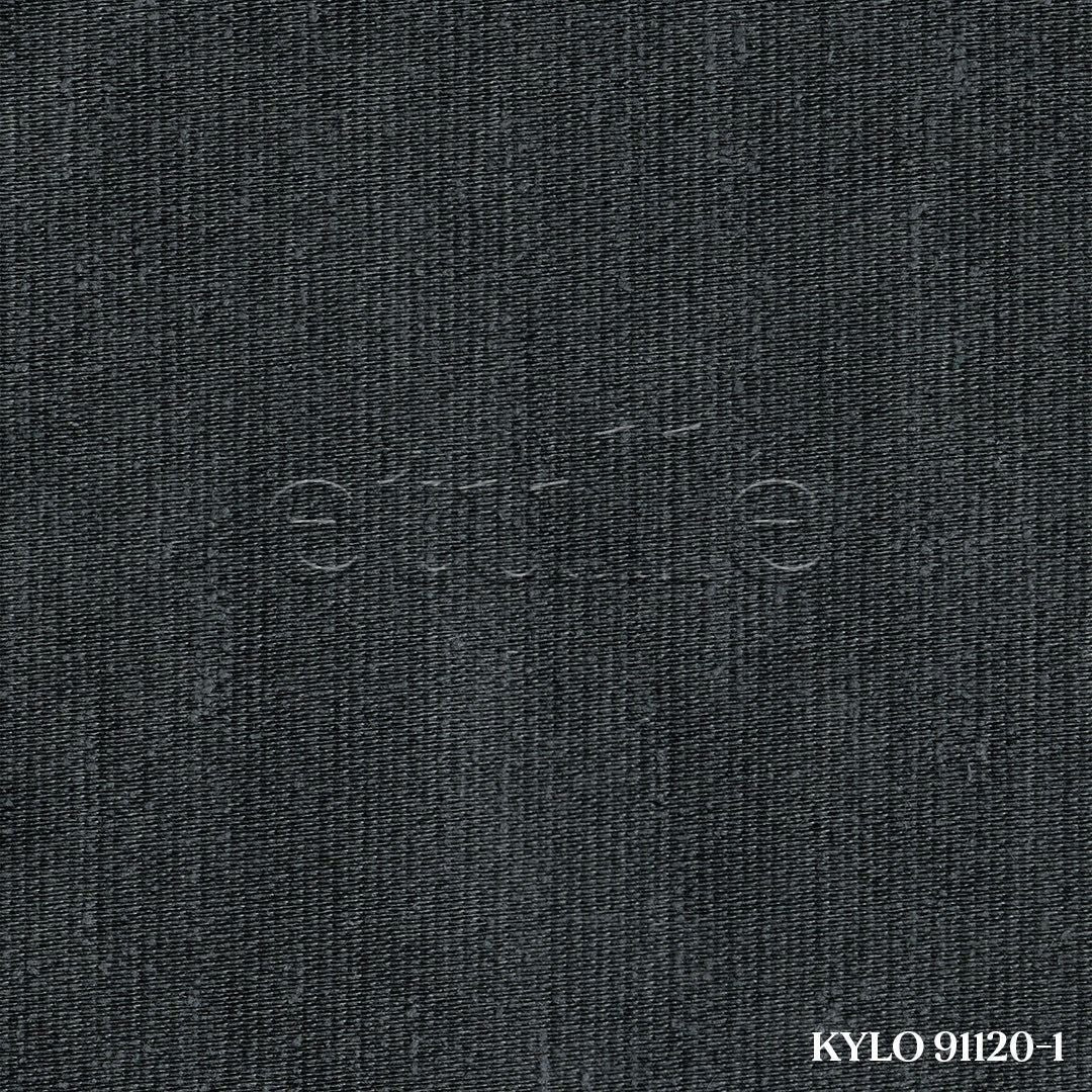 Dark Gray Shiny Corduroy Back Tab Curtain | Kylo