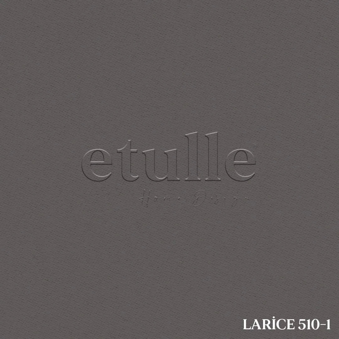 Koyu Taş Rengi Blackout Karartma Fon Perde | Larice