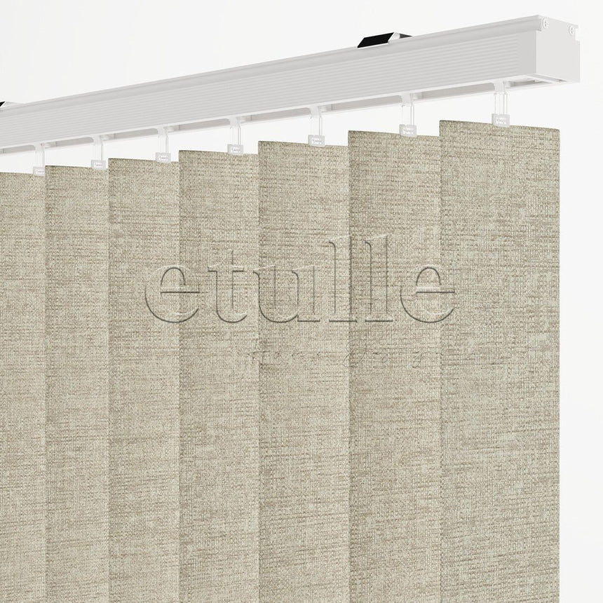 Cream Blackout Fabric Vertical Blinds | Mia