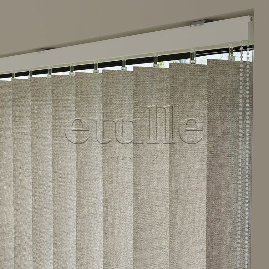 Cream Blackout Fabric Vertical Blinds | Mia