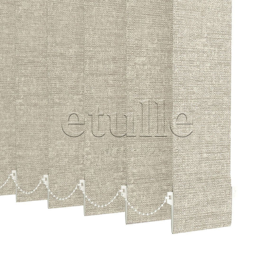 Cream Blackout Fabric Vertical Blinds | Mia