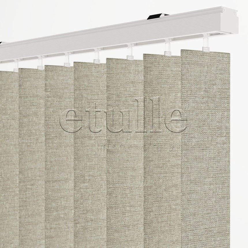 Cream Plain Fabric Vertical Blinds | Mia