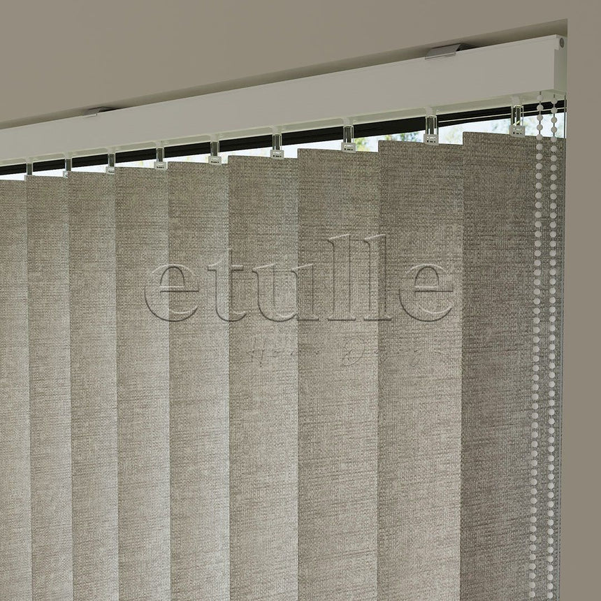 Cream Plain Fabric Vertical Blinds | Mia