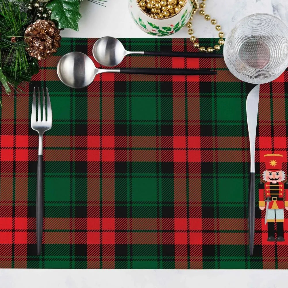 Kurşun Asker Kumaş Amerikan Servis 4'lü Set 35X50CM
