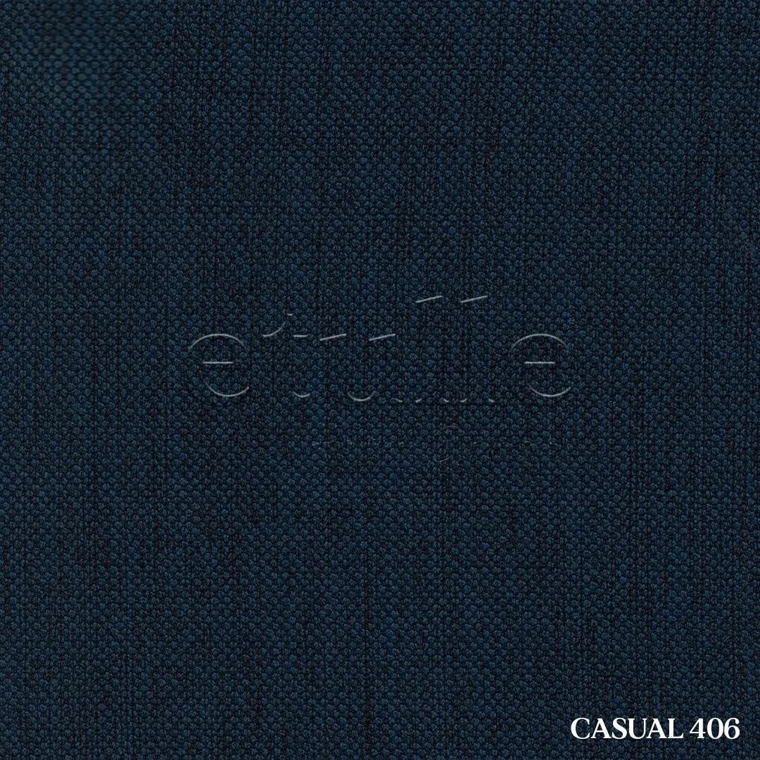 Lacivert Naturel Kırçıllı Keten Fon Perde | Casual