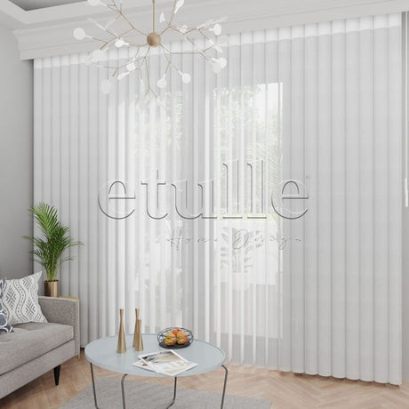 Lento - Jacquard Vertical Tulle Curtain