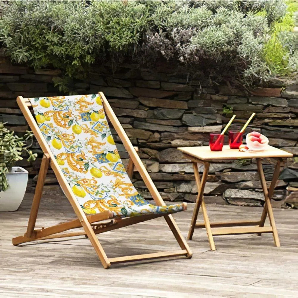 Limonlu Katlanabilir Şezlong - SZL14