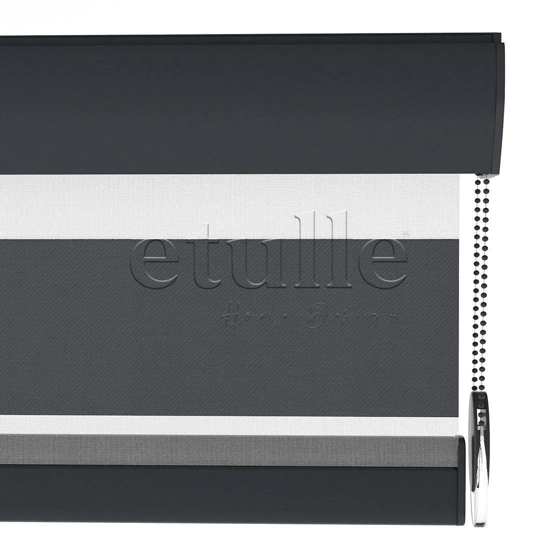Antrasit Blackout Zebra Perde | Mais