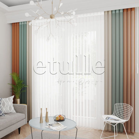 Mirissa - Narrow Vertical Tulle Curtains