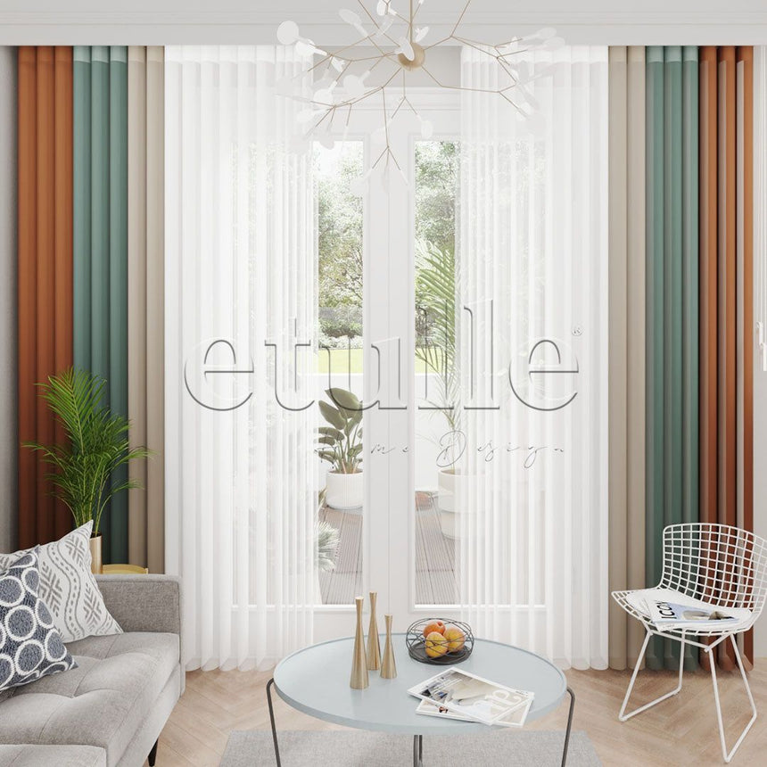 Mirissa - Narrow Vertical Tulle Curtains