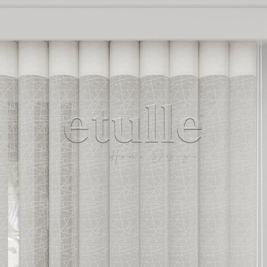 Mistral - Jacquard Vertical Tulle Curtain