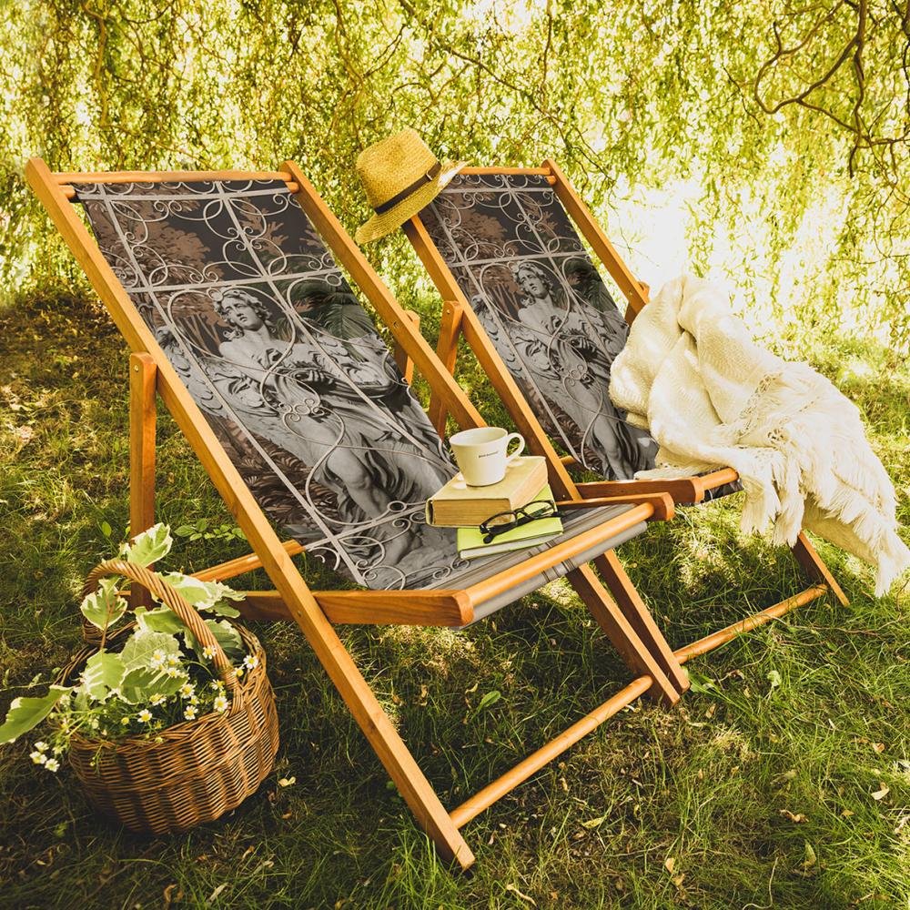 Sun Lounger with Modern Sculpture Design - SZL301