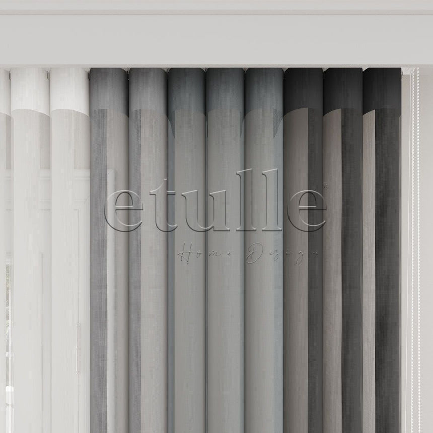 Moselle - Narrow Vertical Tulle Curtain