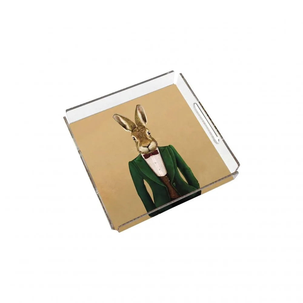 Mr. Rabbit Pleksi Tepsi - PT2103 - 25x25cm