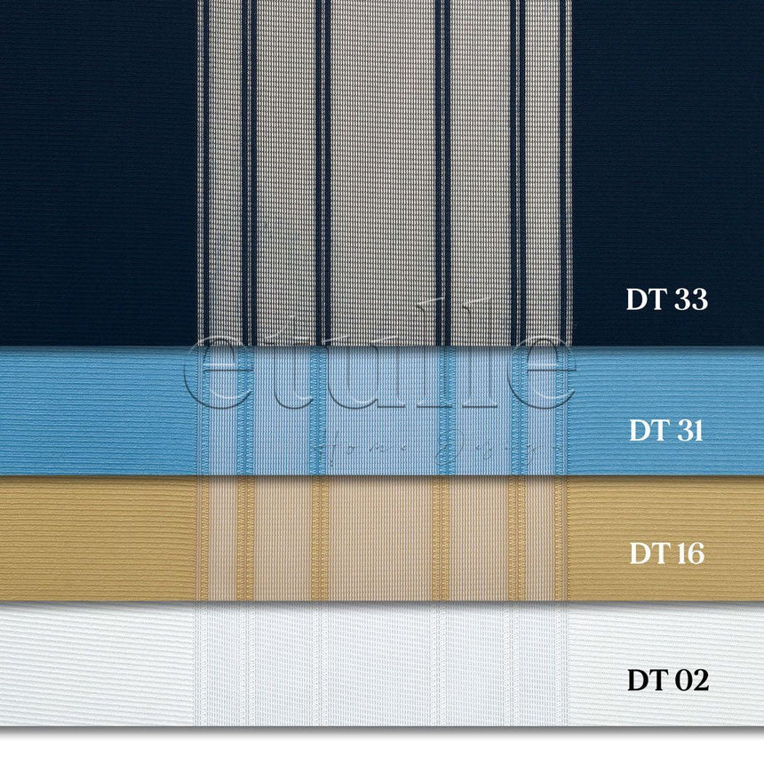 Napoli - Striped Vertical Tulle Curtains