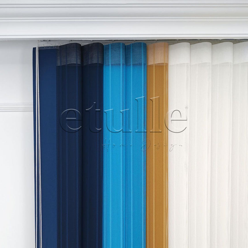 Napoli - Striped Vertical Tulle Curtains