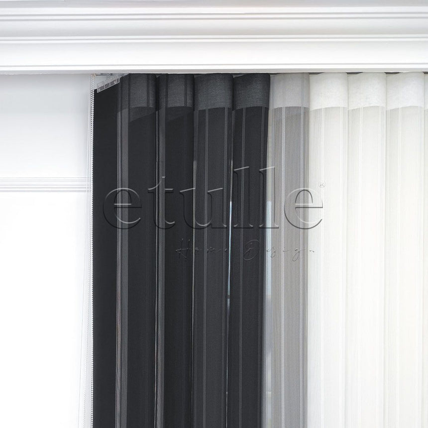 Newyork - Striped Vertical Tulle Curtain