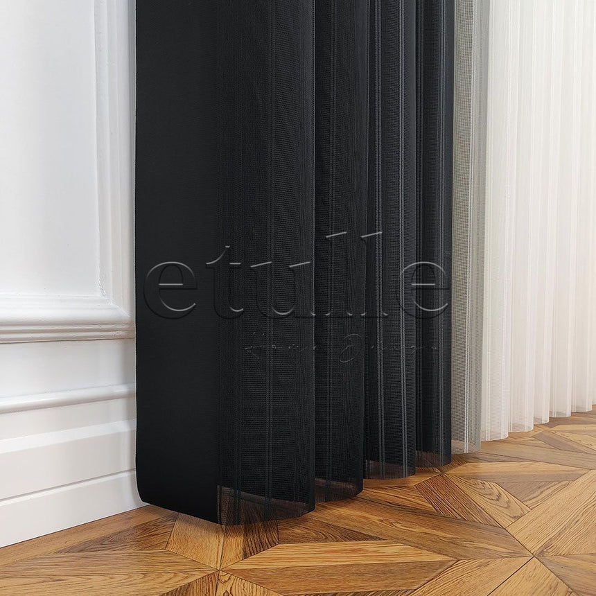 Newyork - Striped Vertical Tulle Curtain