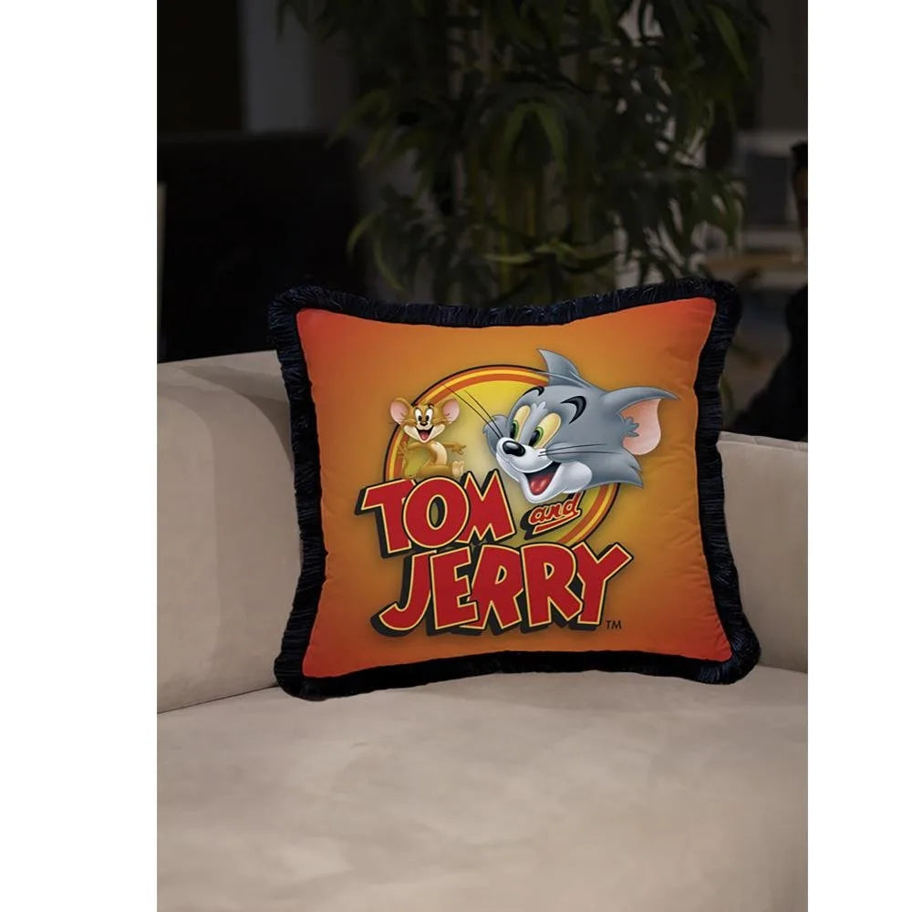 Orange Tom And Jerry Yastık