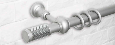 Delikli Silindir Topuz Metal Detaylı Rustik Perde Askısı | Rustik Perde Borusu, Ahşap Perde Çubuğu