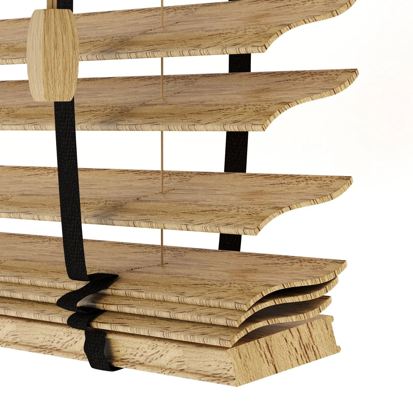 Ahşap Renk ve Desenli Polywood Blackout Jaluzi - Etulle