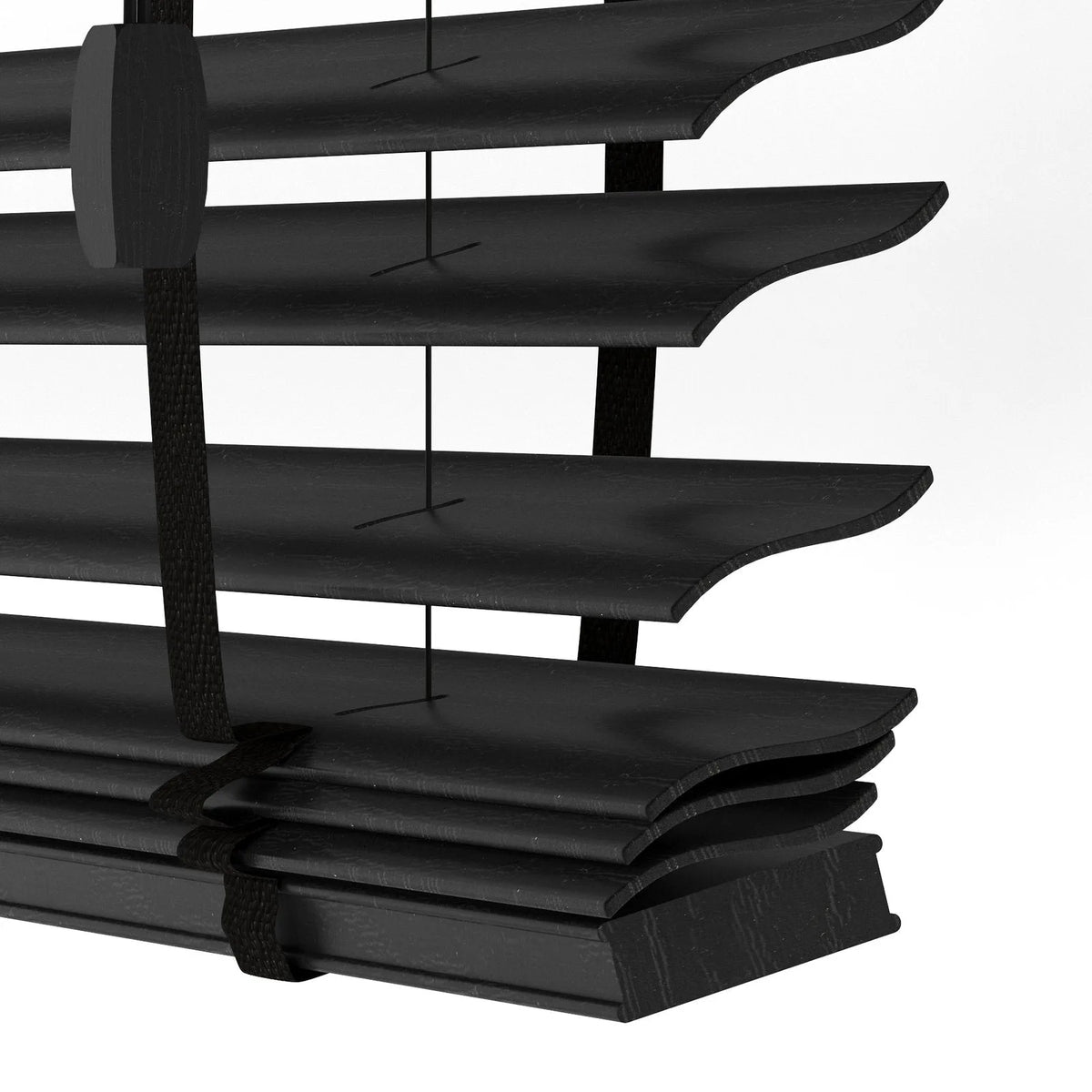 Siyah Polywood Blackout Jaluzi - Etulle