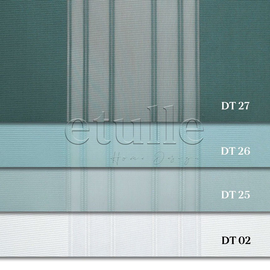 Palm - Striped Vertical Tulle Curtain