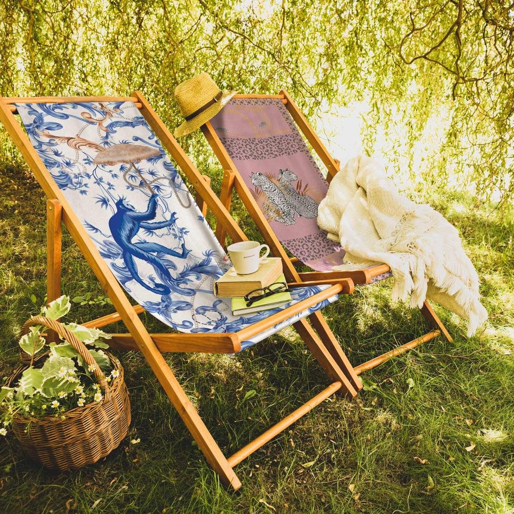 Pink Leopard Design Foldable Sun Lounger - SZL24