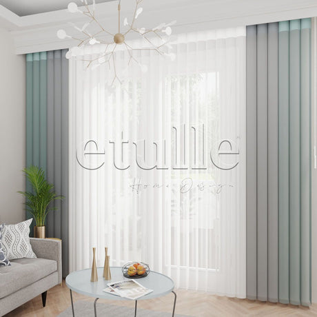 Pimlico - Plain Vertical Tulle Curtains