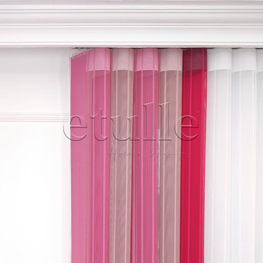 Pure - Striped Vertical Tulle Curtain