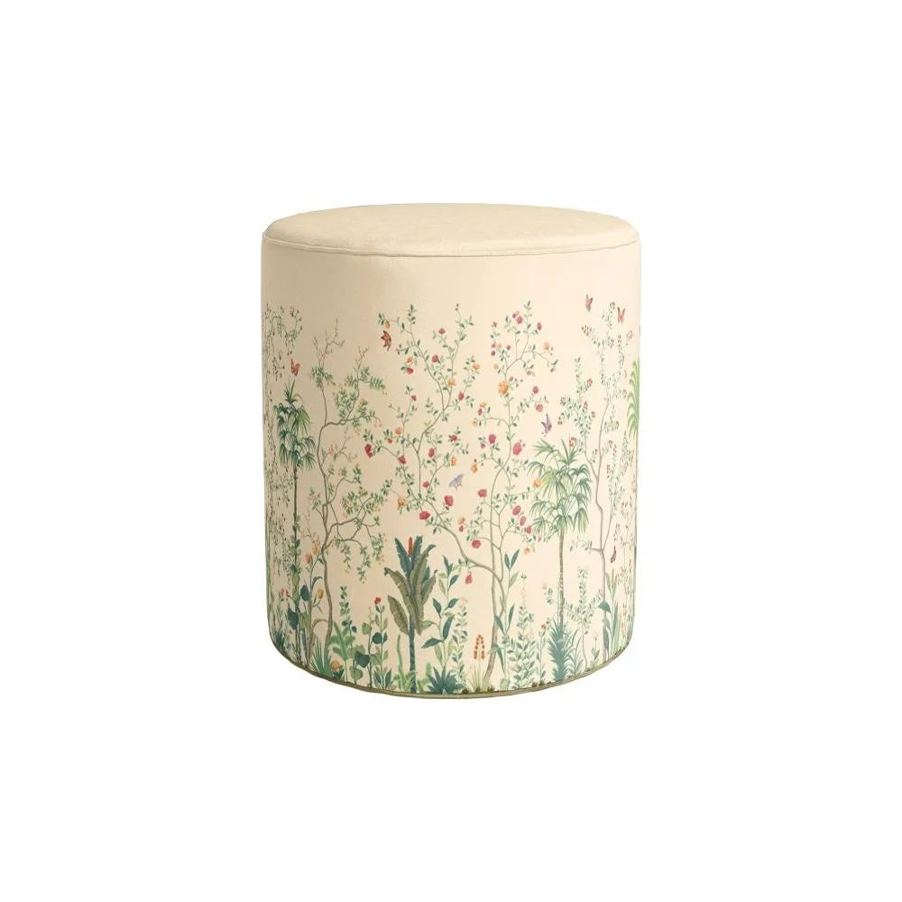 Renkli Çiçek Tasarımlı Puf