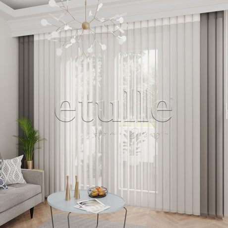 Rovita - Plain Vertical Tulle Curtain