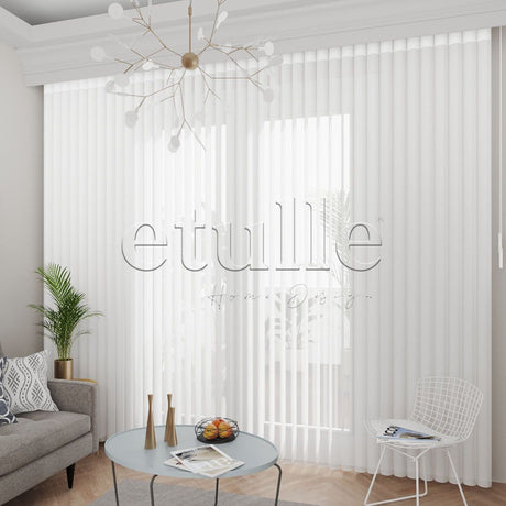 Samos - Narrow Vertical Tulle Curtains