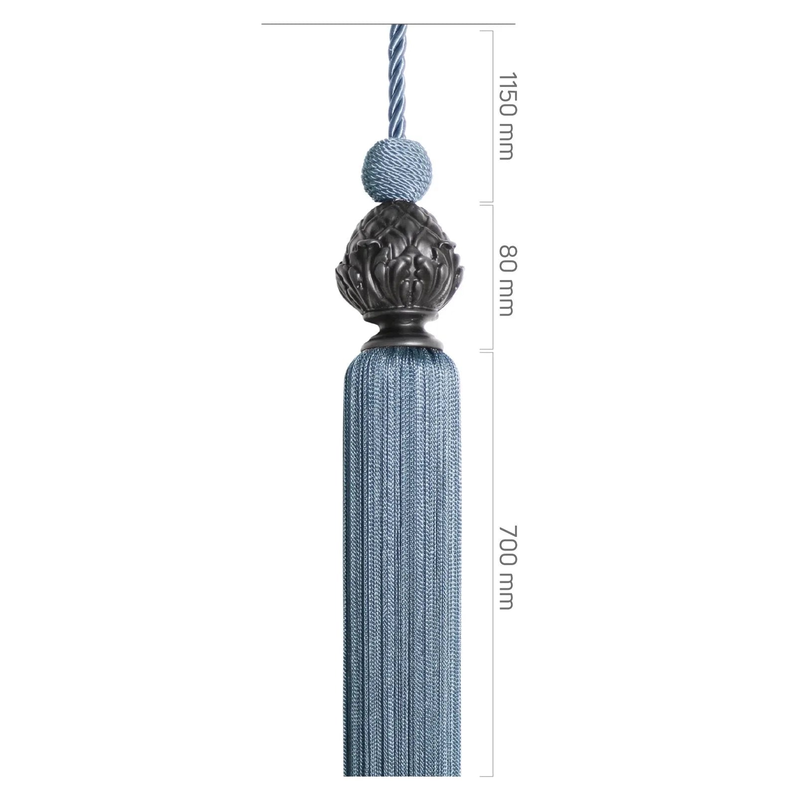 Sarkıt - Antrasit Siyah Metal - Flora